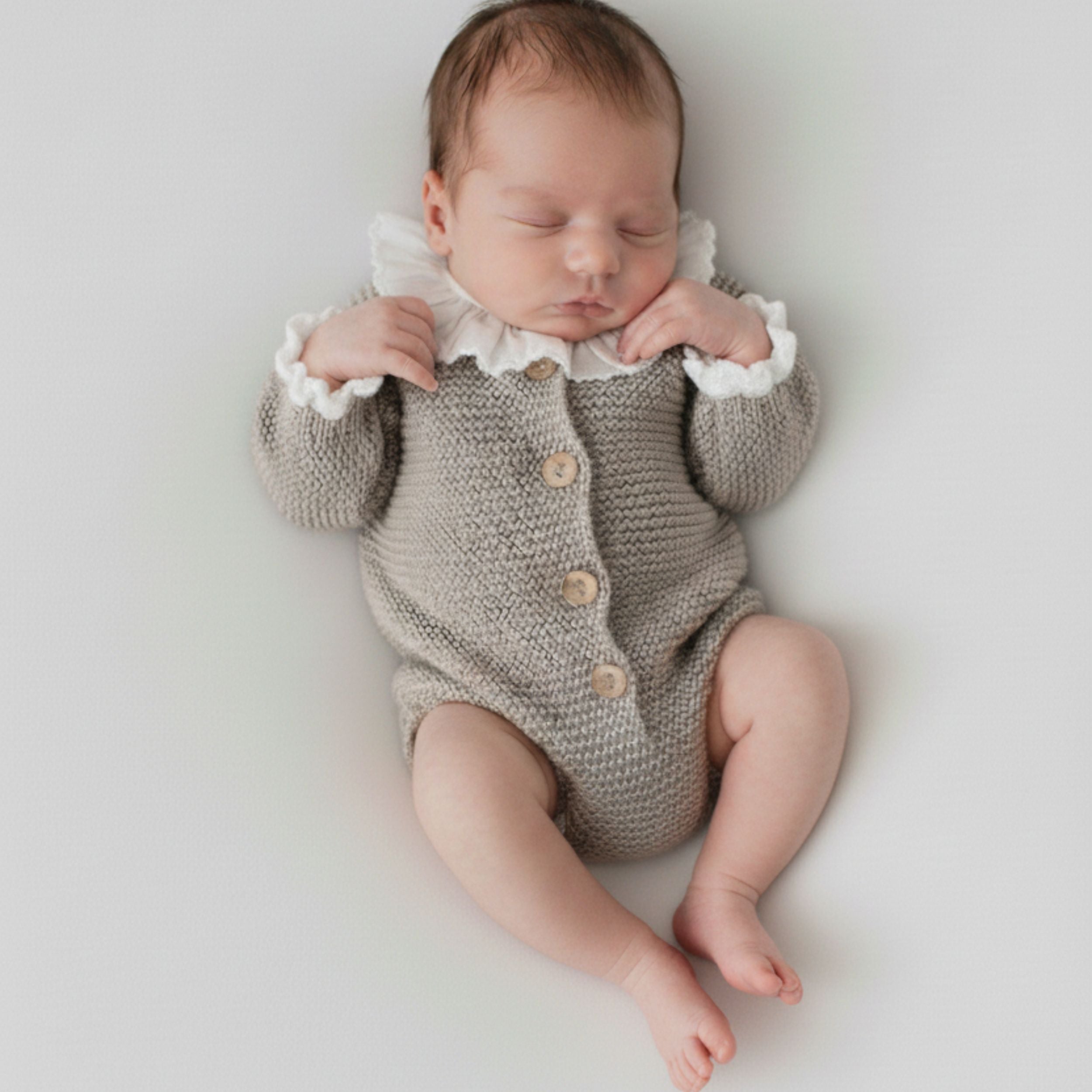 Conjunto Ranita Botones Lana - Al estar en preventa, el envío se realizará en un plazo aproximado de 15 días.