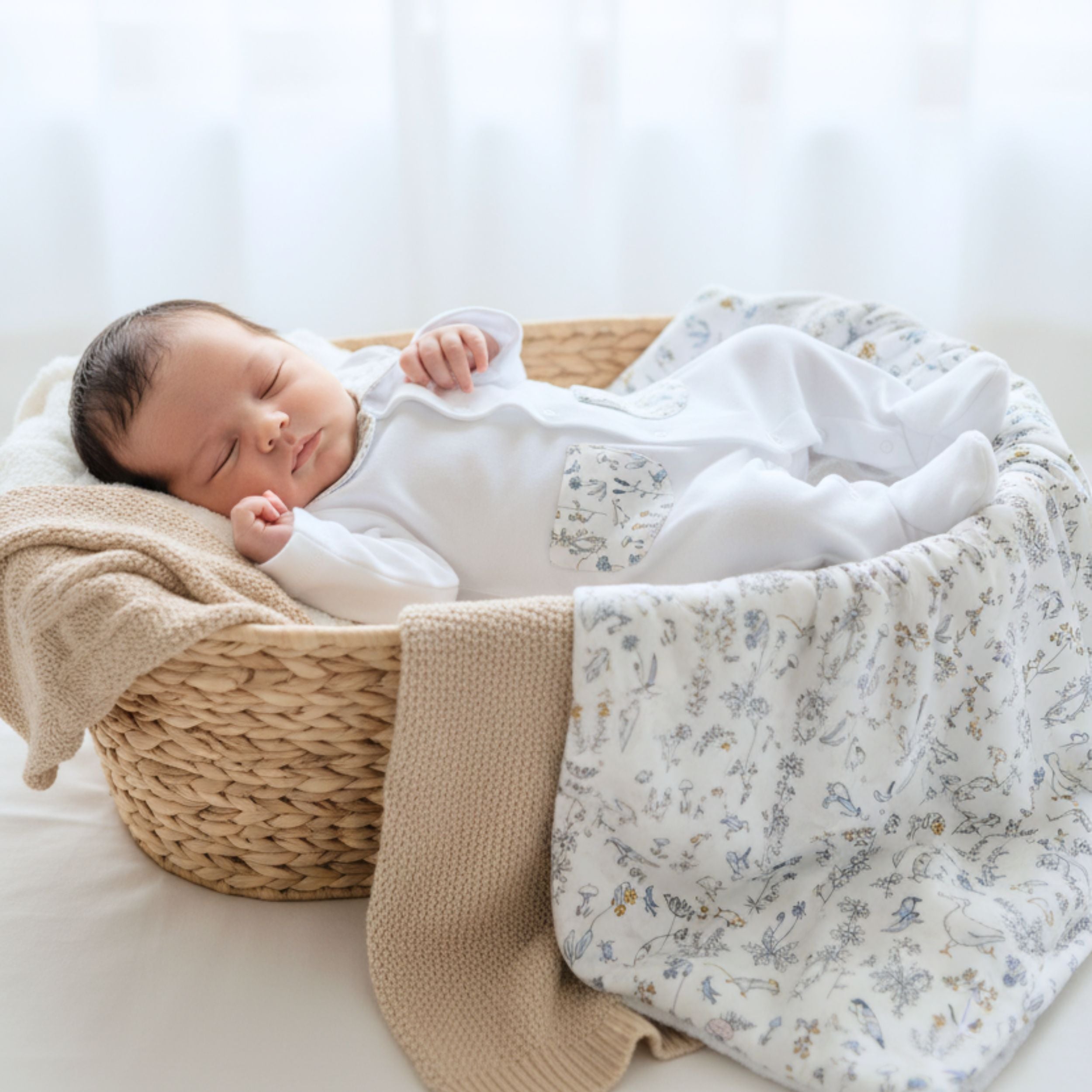 Arrullo Liberty Animales Azul