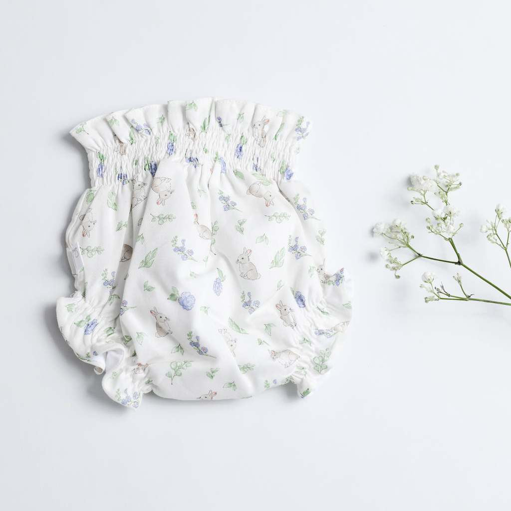Culotte Lapin + Camisita Plumeti Azul - Sweetpea