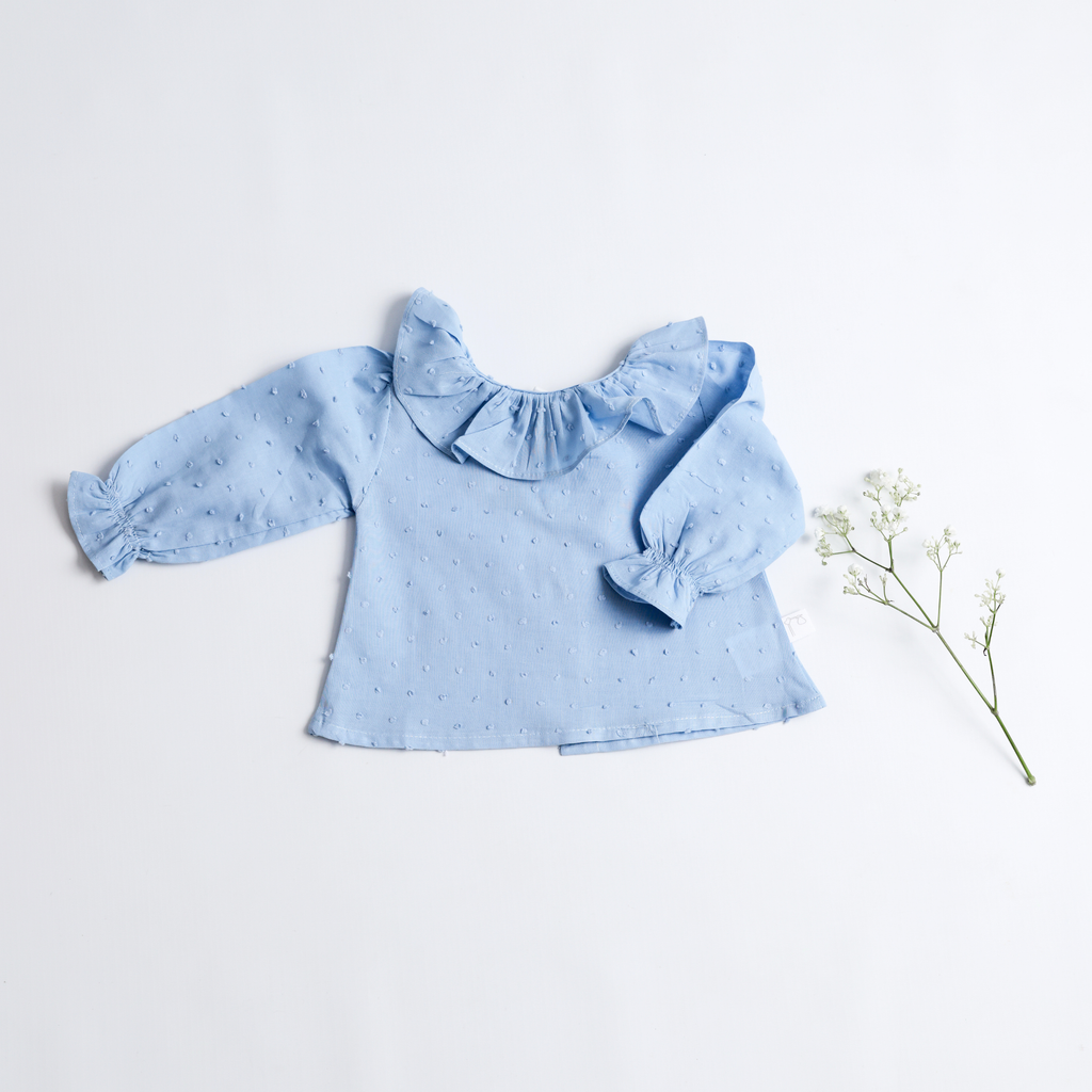 Culotte Lapin + Camisita Plumeti Azul - Sweetpea