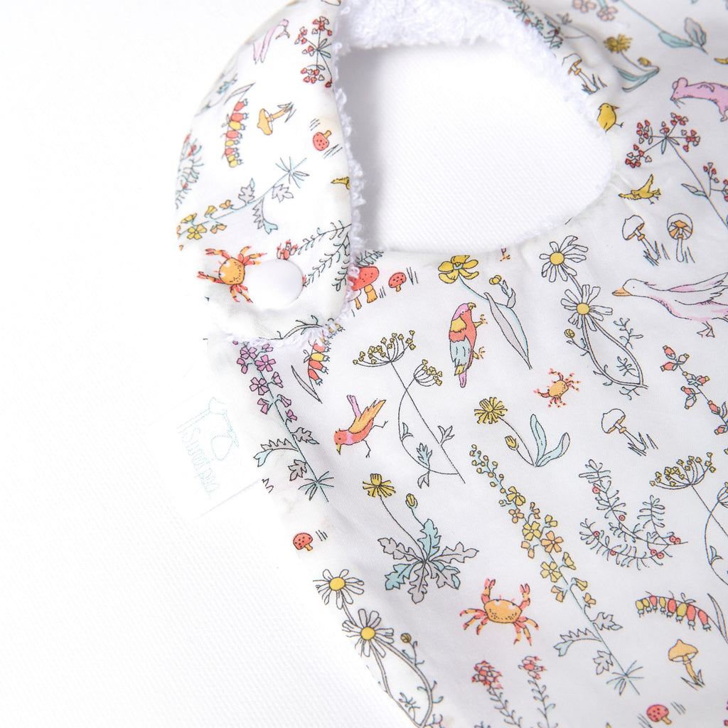 Babero  Liberty Animales Rosa