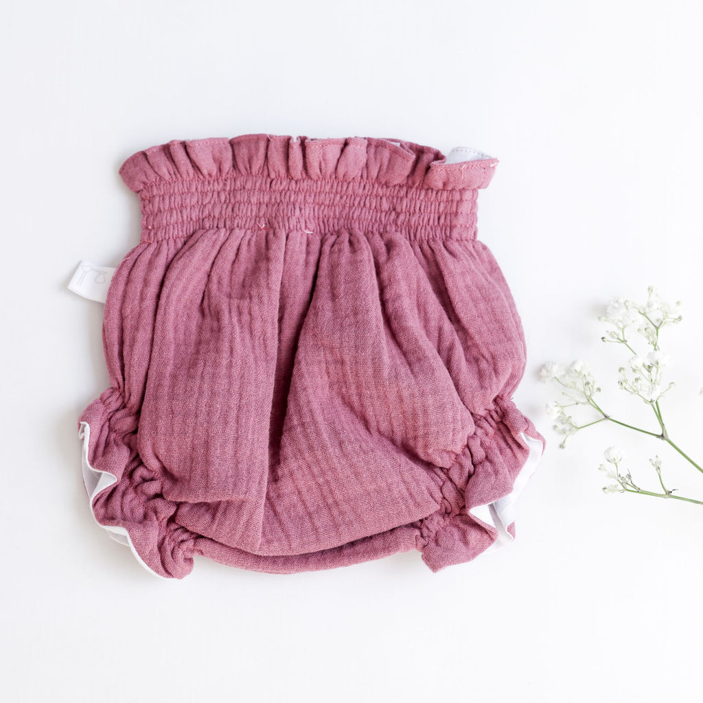 Culotte Malva + Camisa Plumeti Manga Larga - Sweetpea