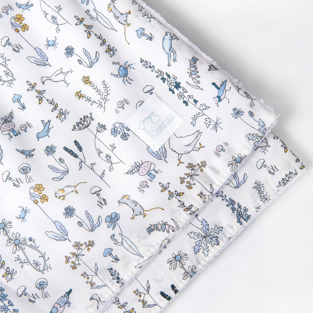 Arrullo Liberty Animales Azul