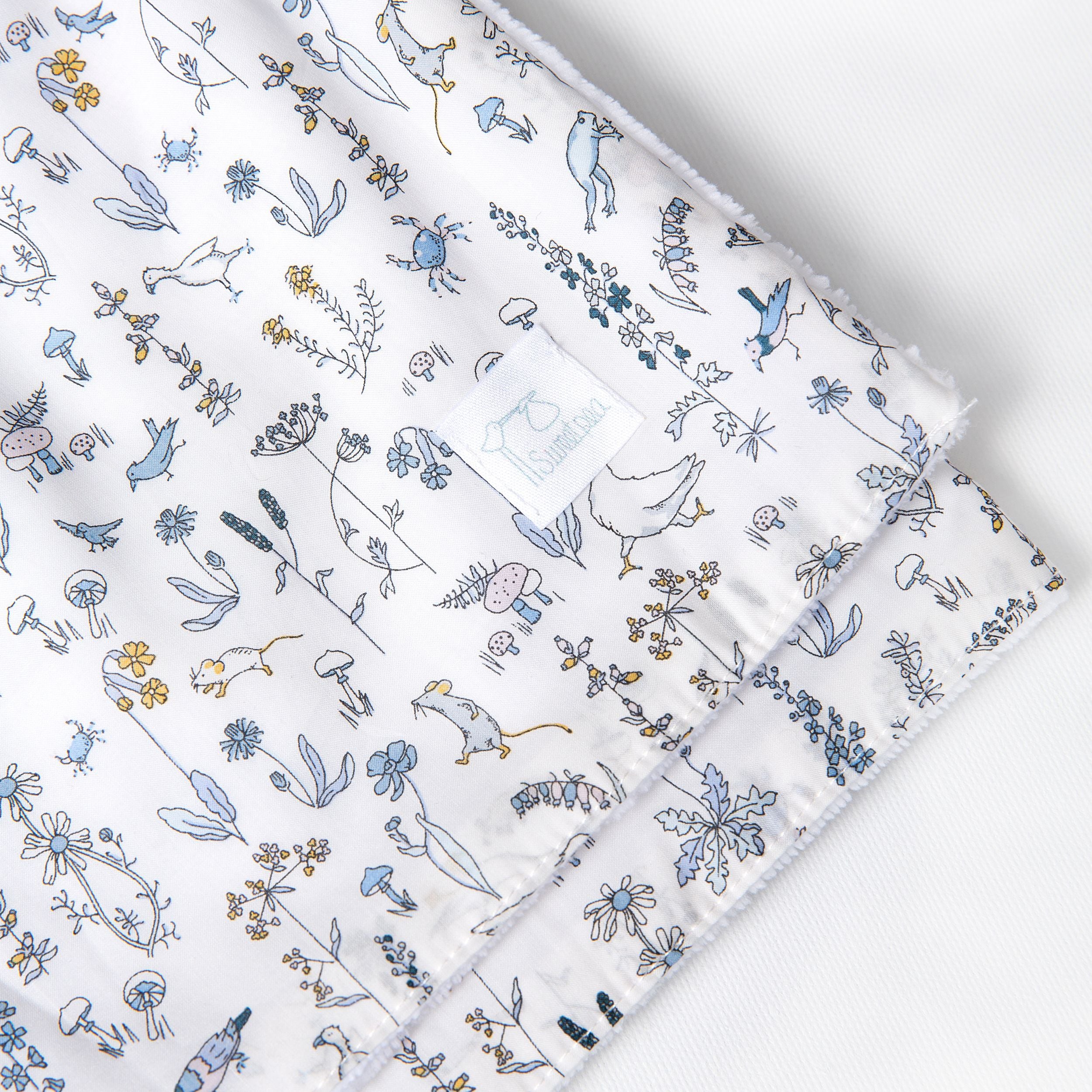 Arrullo Liberty Animales Azul