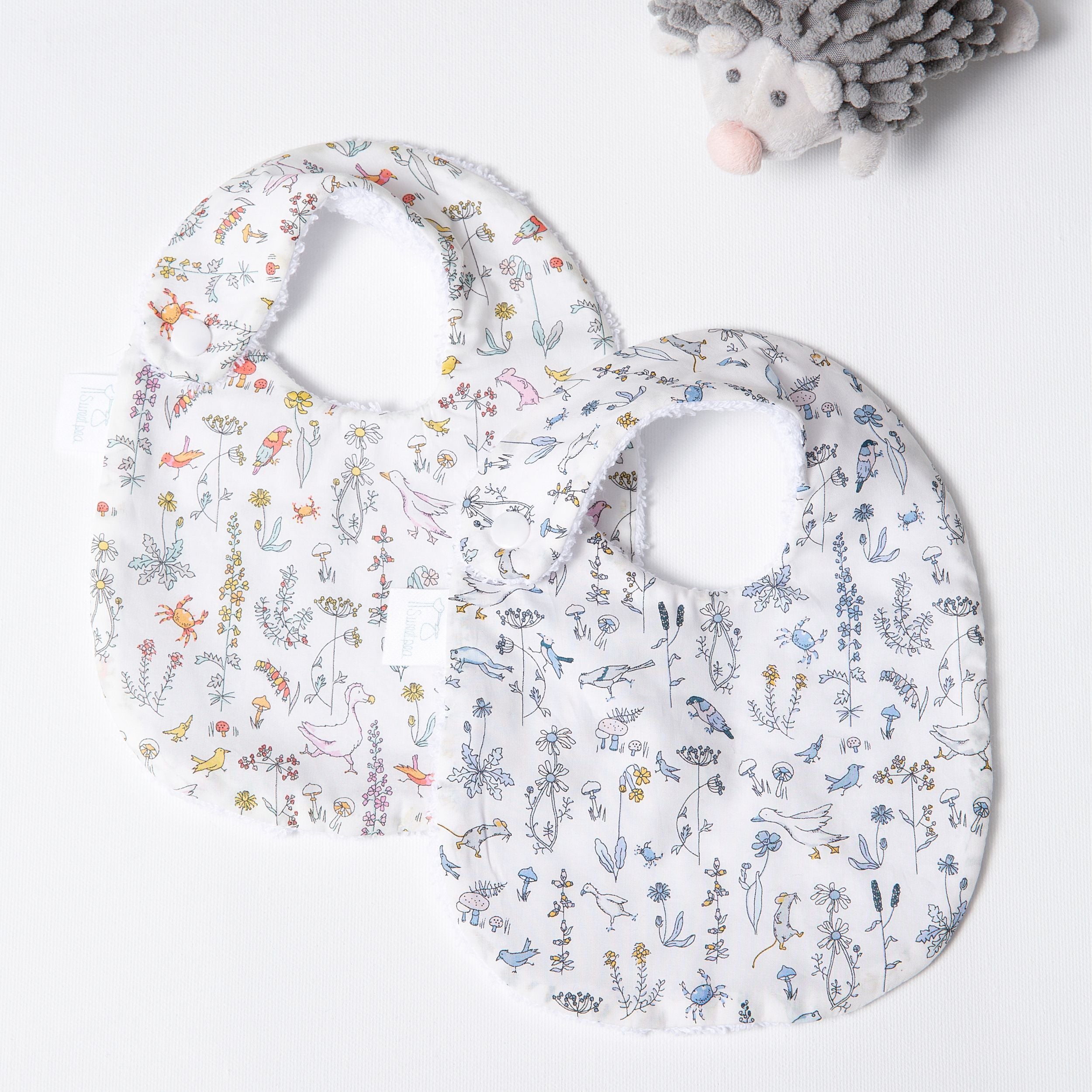 Babero  Liberty Animales Rosa