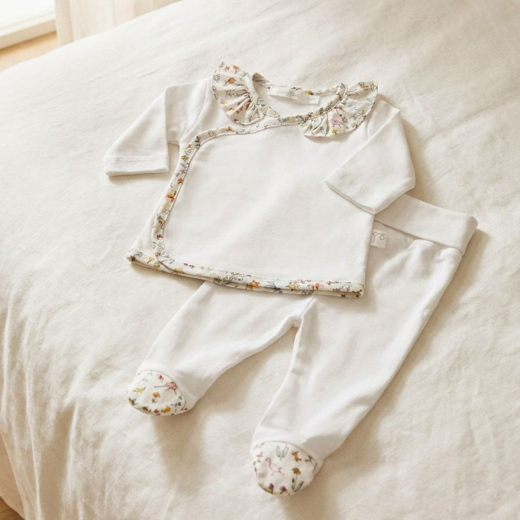 Conjunto Cruzado Liberty Animales Rosa manga larga con polaina