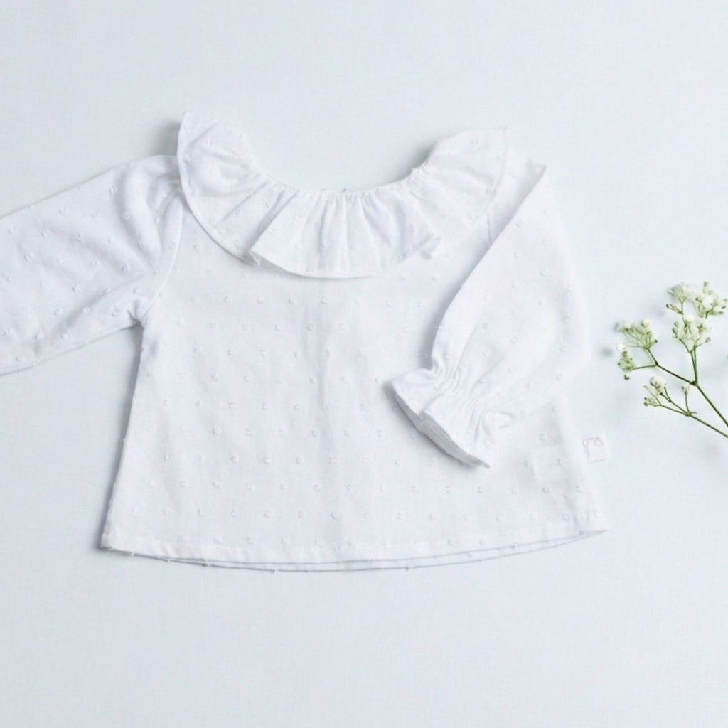 Camisita Plumeti Blanca - Sweetpea