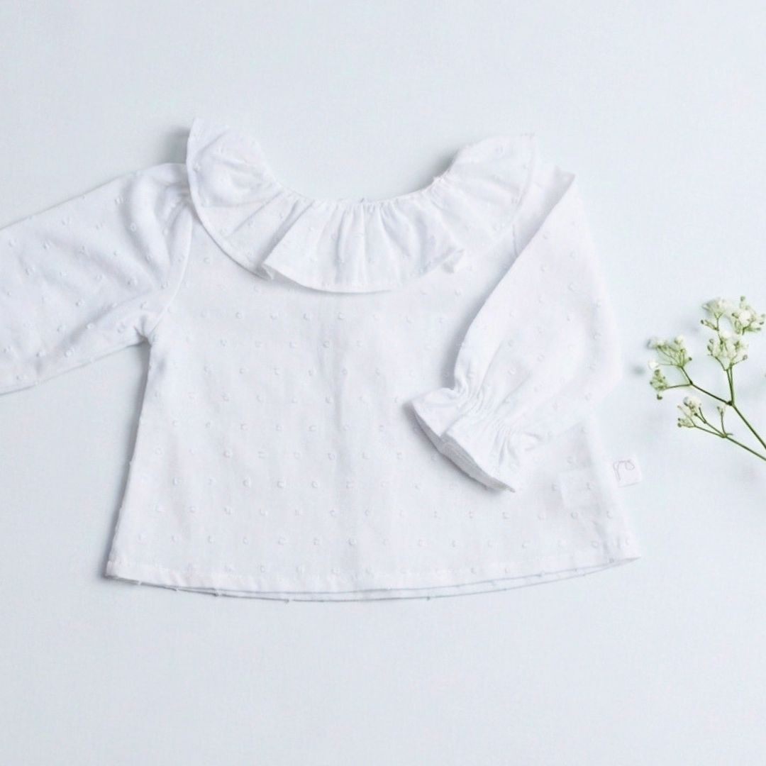 Camisita Plumeti Blanca - Sweetpea