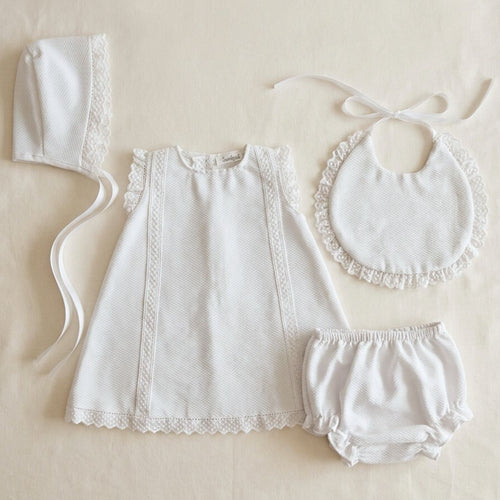 Babero de Piqué Blanco