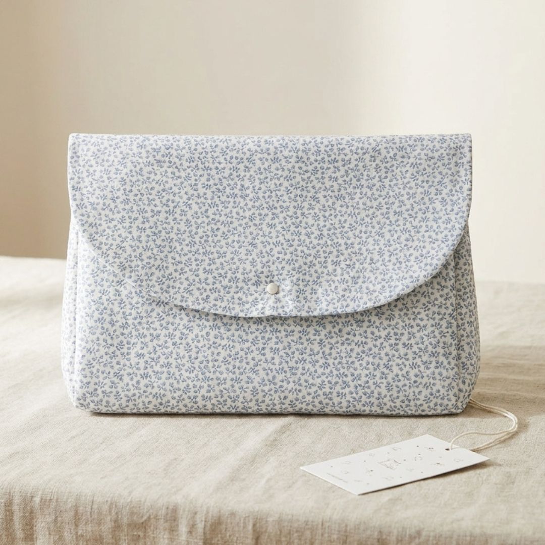 Bolsa muda Florecitas Azul