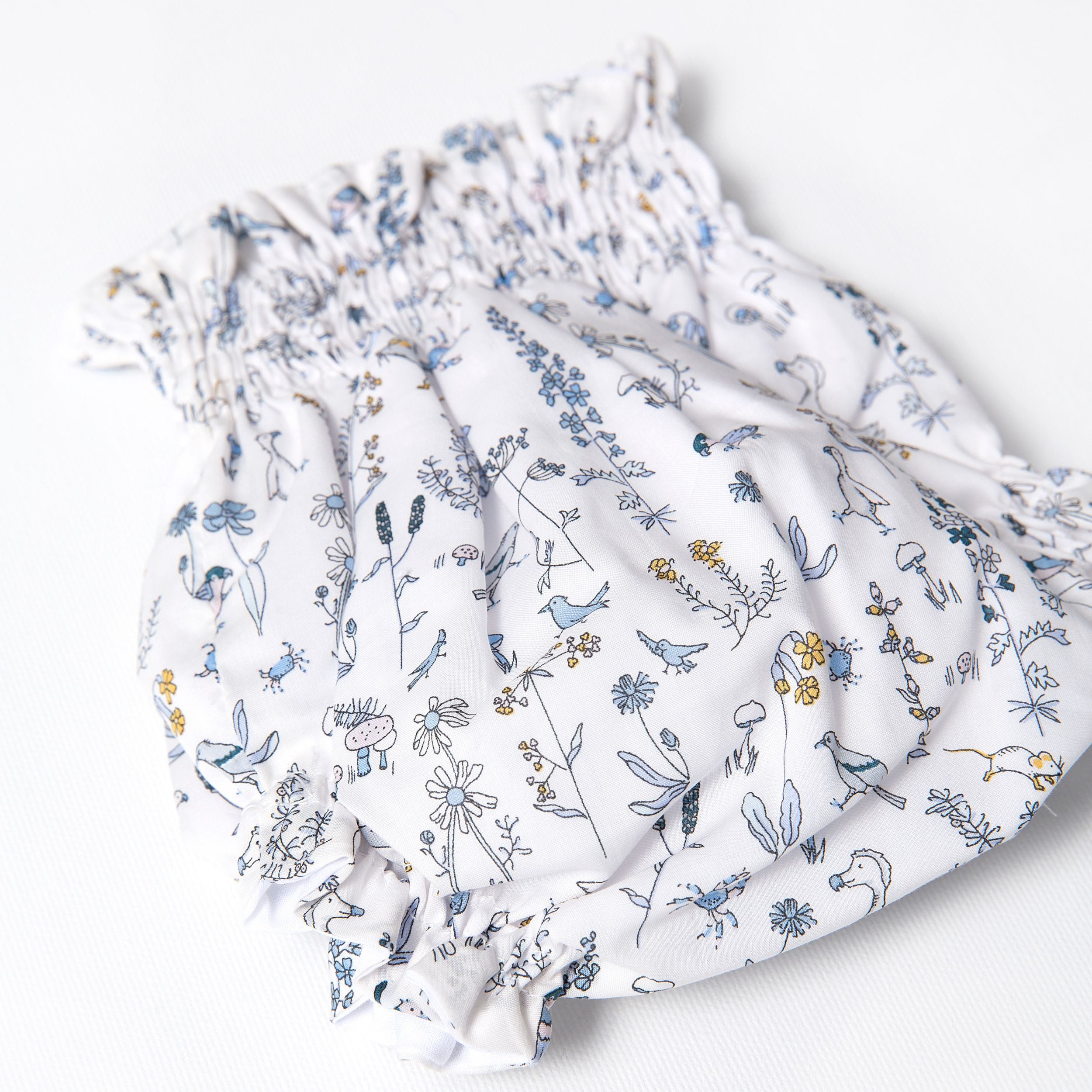 Culotte Liberty Animales Azul + Camisita Plumeti