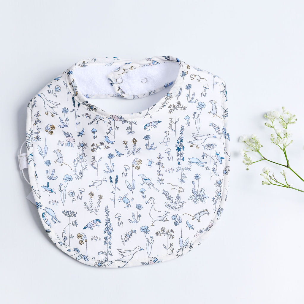 Babero  Liberty Animales Azul