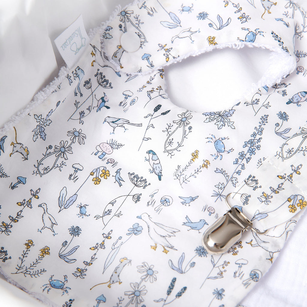 Chupetero goma  Liberty Animales Azul