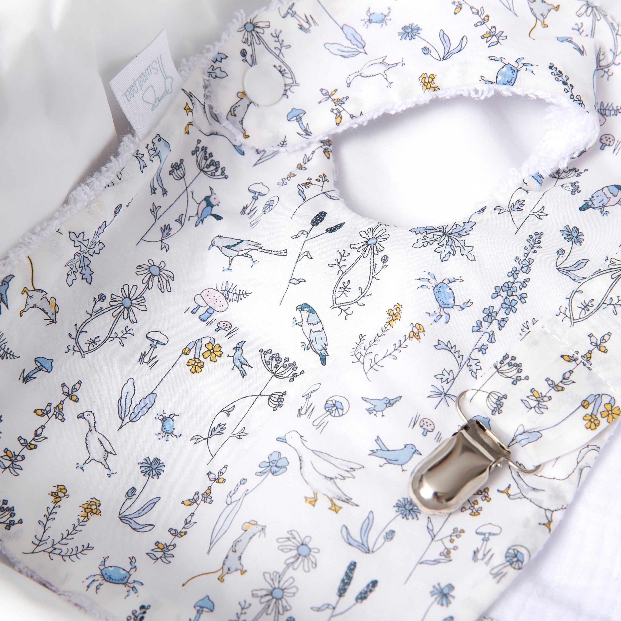 Chupetero goma  Liberty Animales Azul