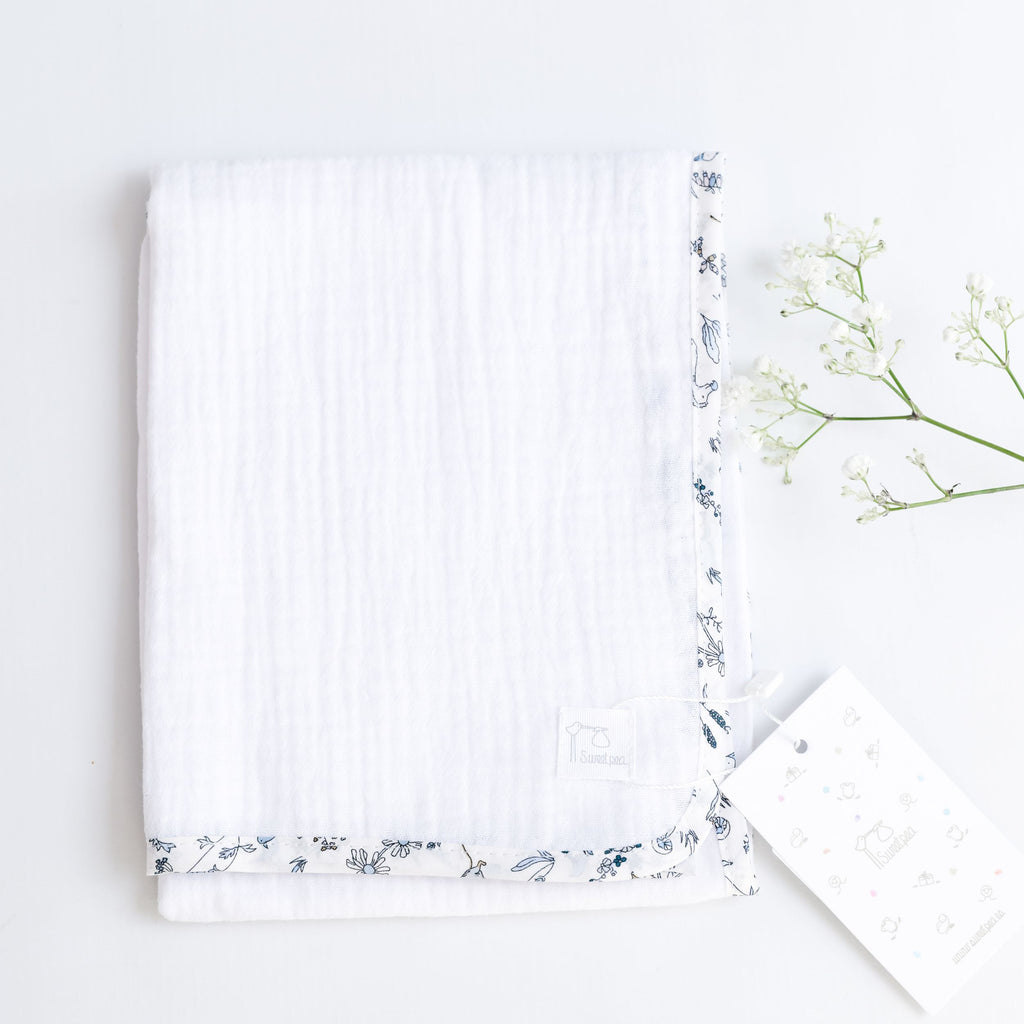 Muselina Liberty Animales Azul