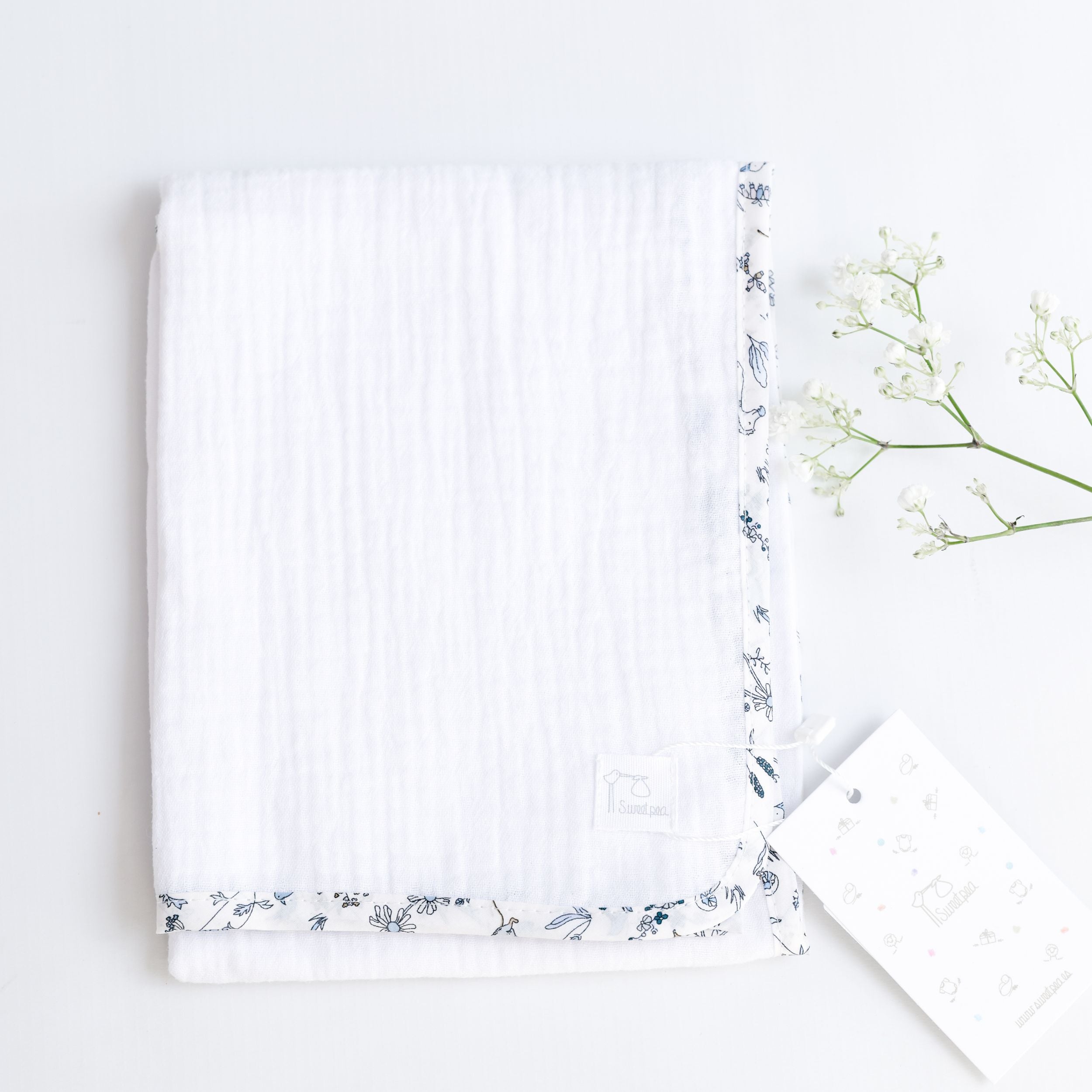 Muselina Liberty Animales Azul