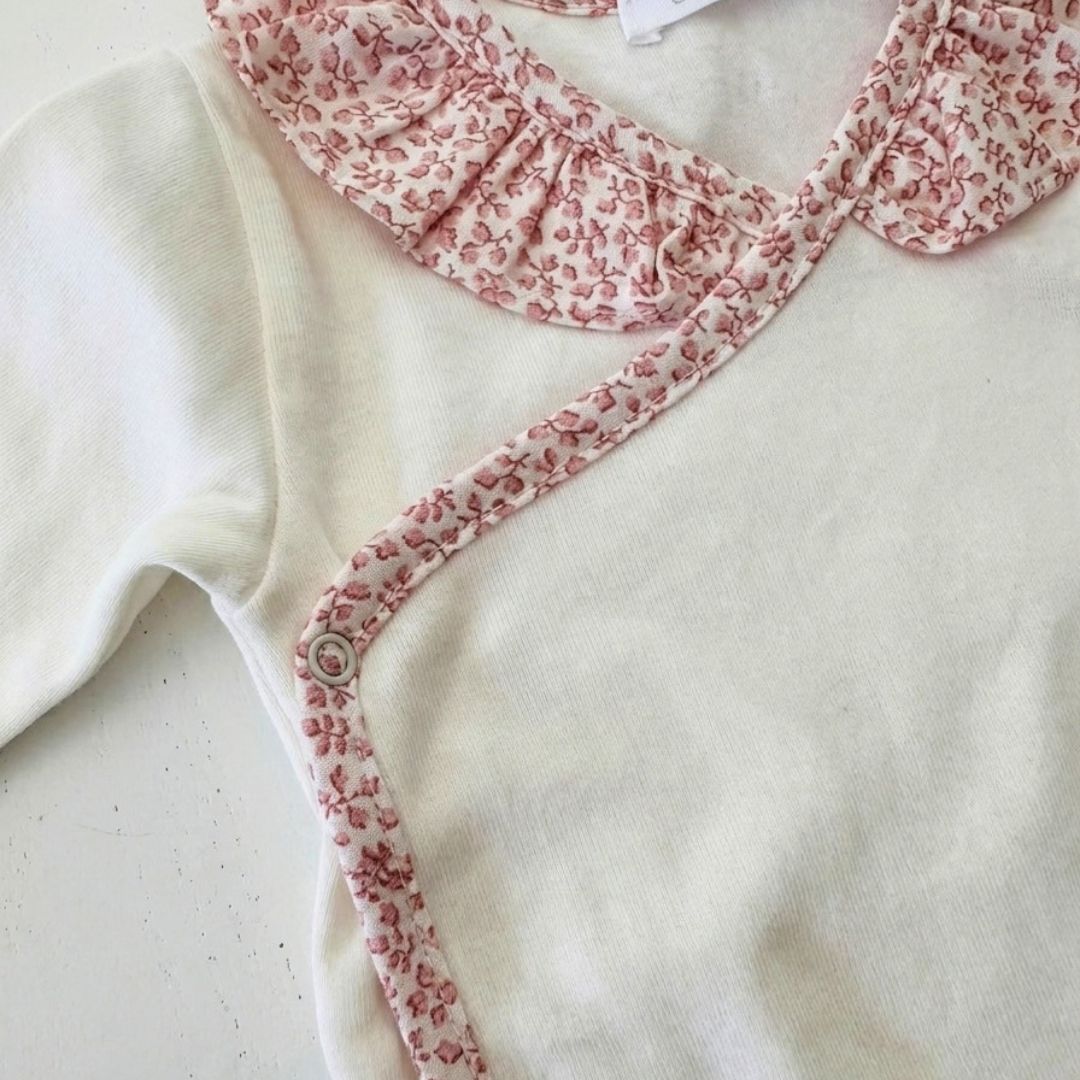 Conjunto Cruzado Florecitas Rosa
