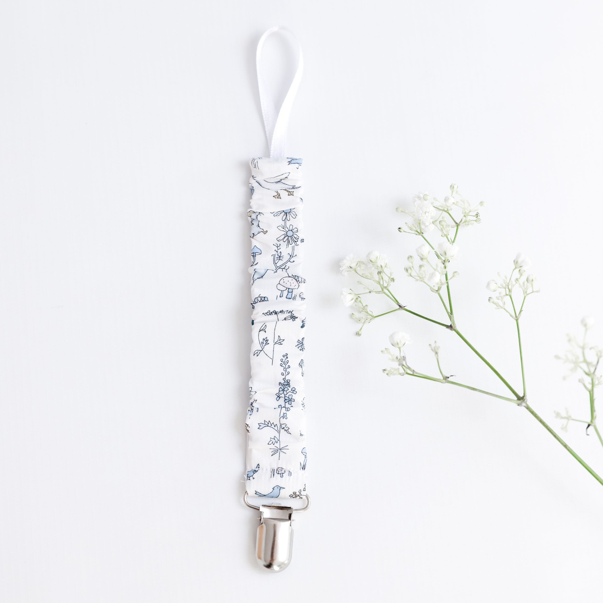 Chupetero goma  Liberty Animales Azul