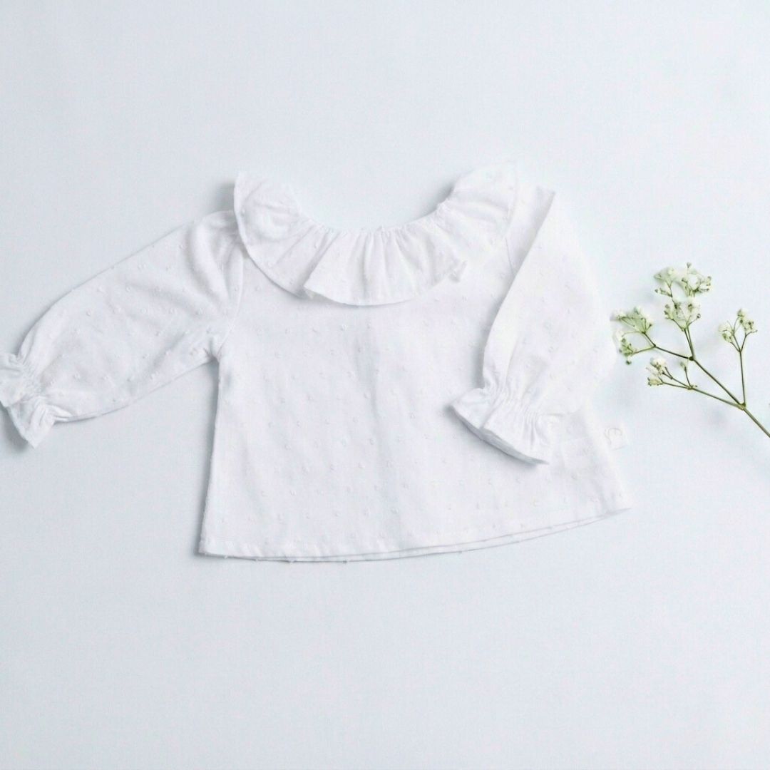 Culotte Malva + Camisa Plumeti Manga Larga - Sweetpea