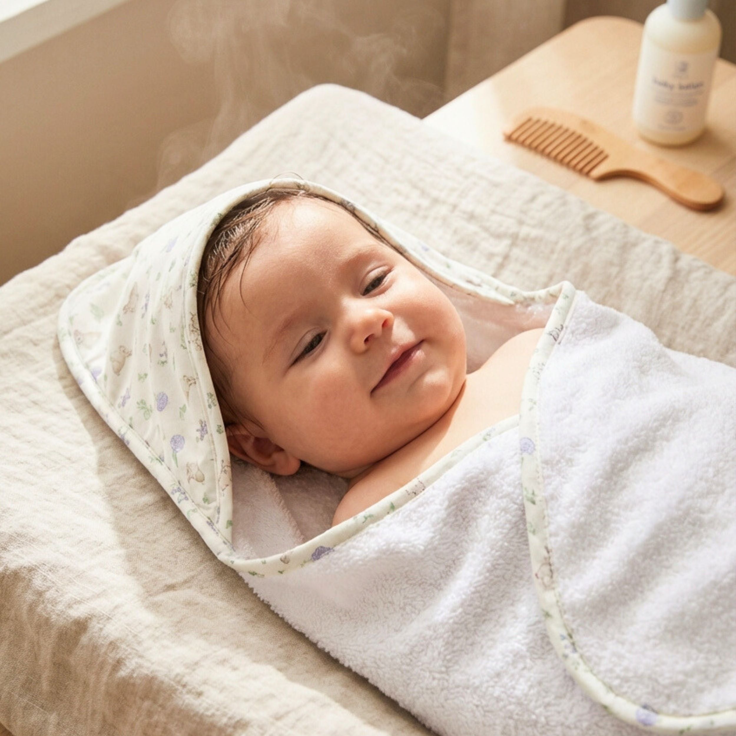 Toalla con capucha Lapin