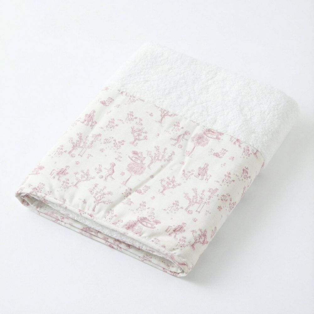 Hooded towel + bath towel Pink