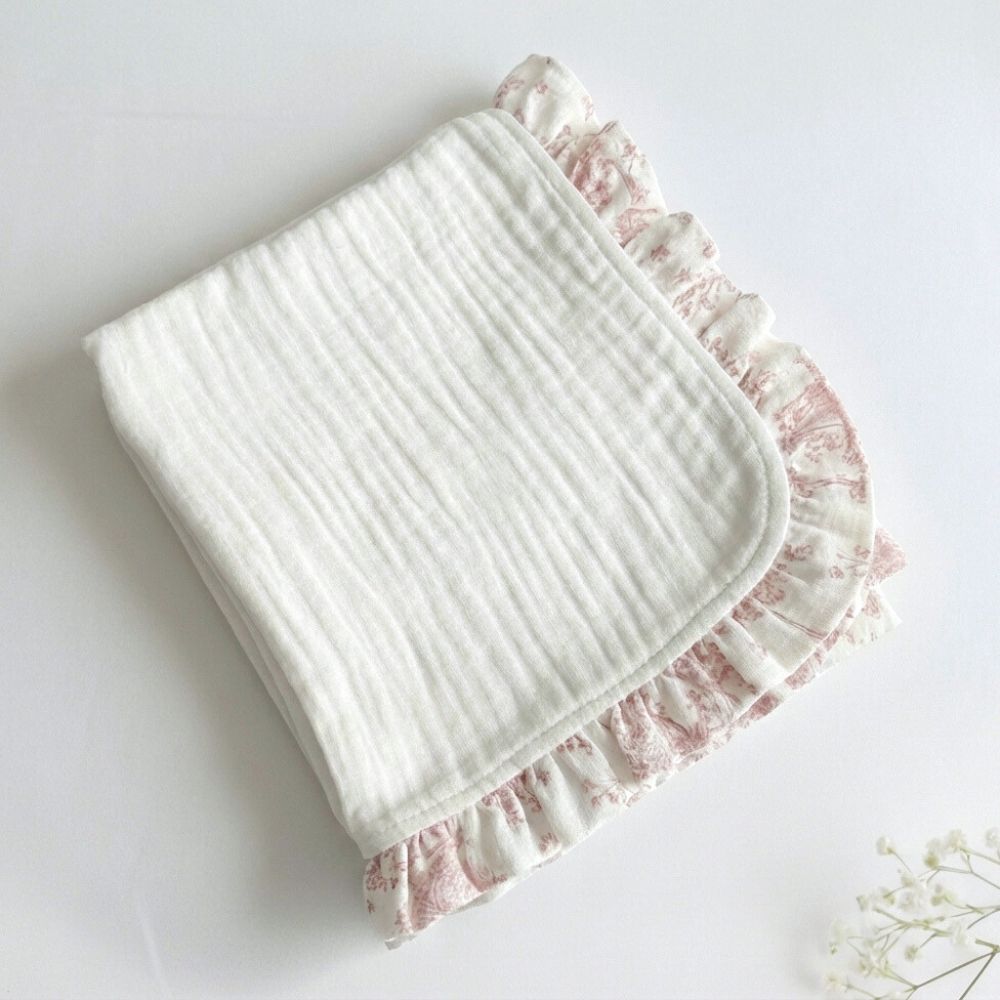 Muselina Martha Rosa con volante