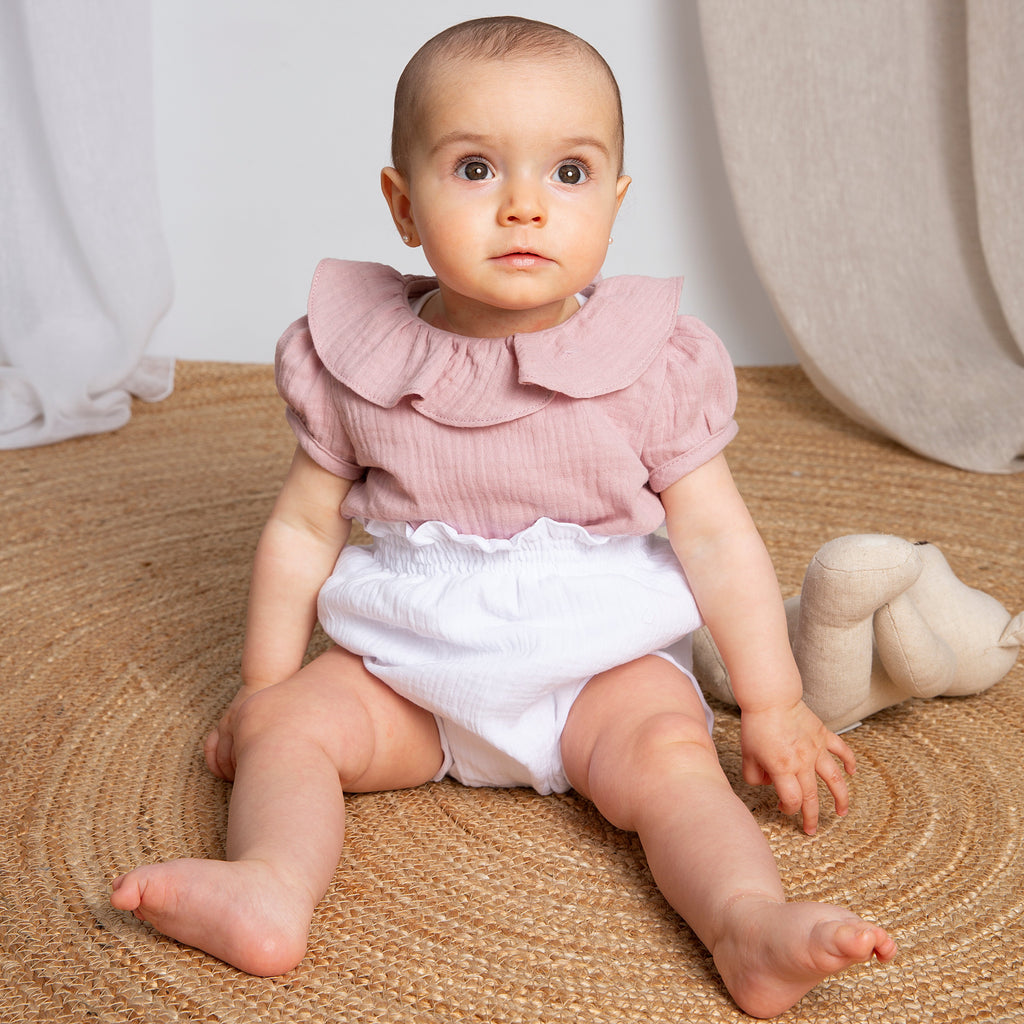 Camisita Bámbula Rosa manga corta - Sweetpea