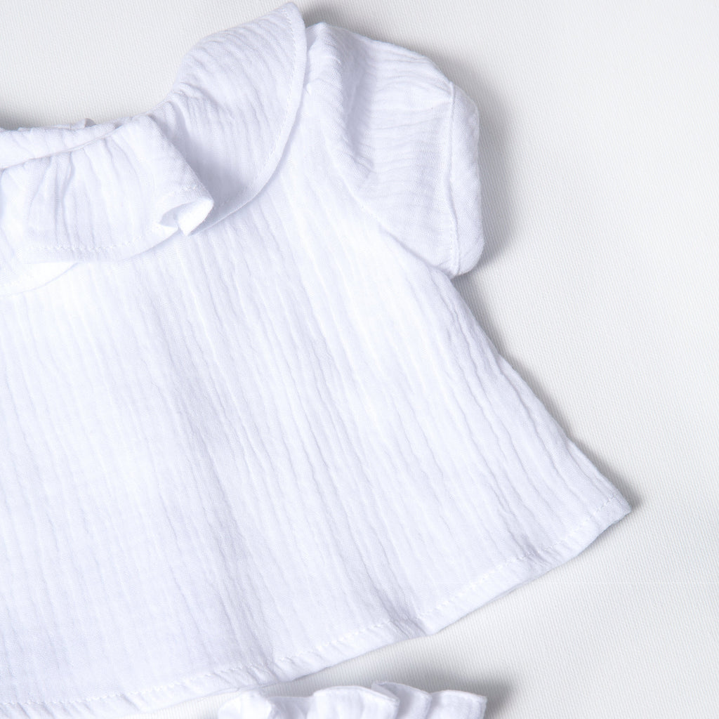 Camisita Bámbula Blanca manga corta - Sweetpea