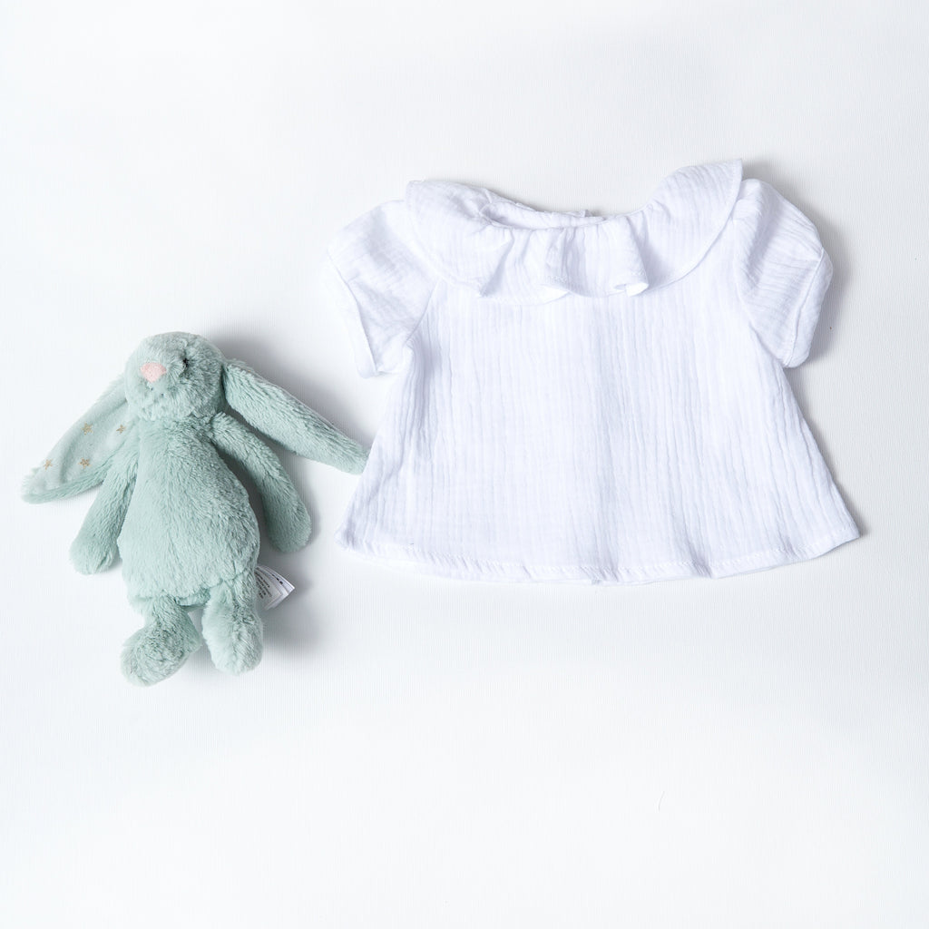 Camisita Bámbula Blanca manga corta - Sweetpea