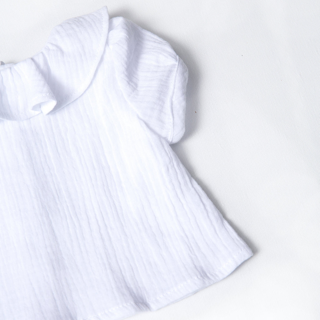Camisita Bámbula Blanca manga corta - Sweetpea