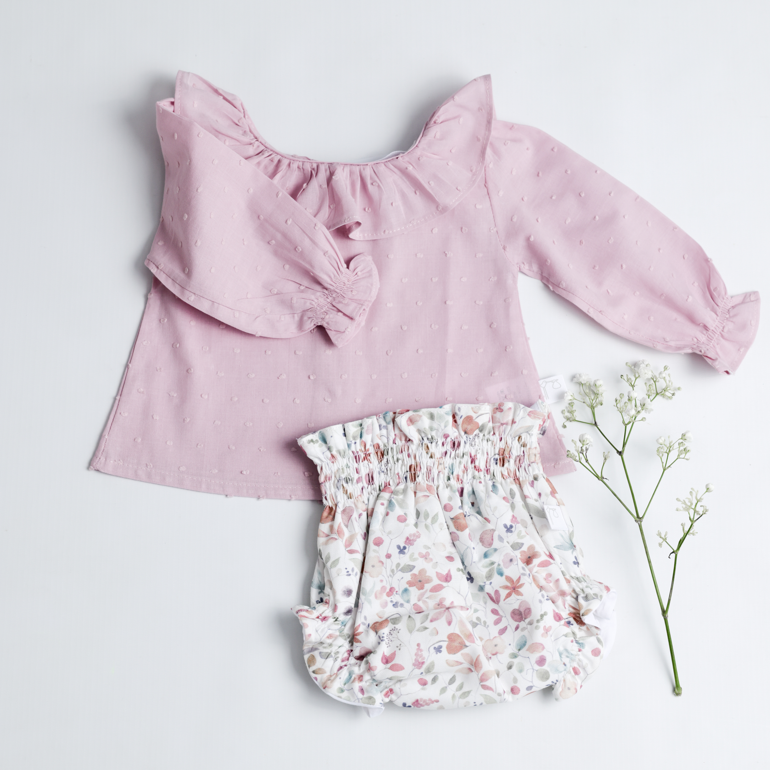 Culotte Siena + Camisita Plumeti Rosa