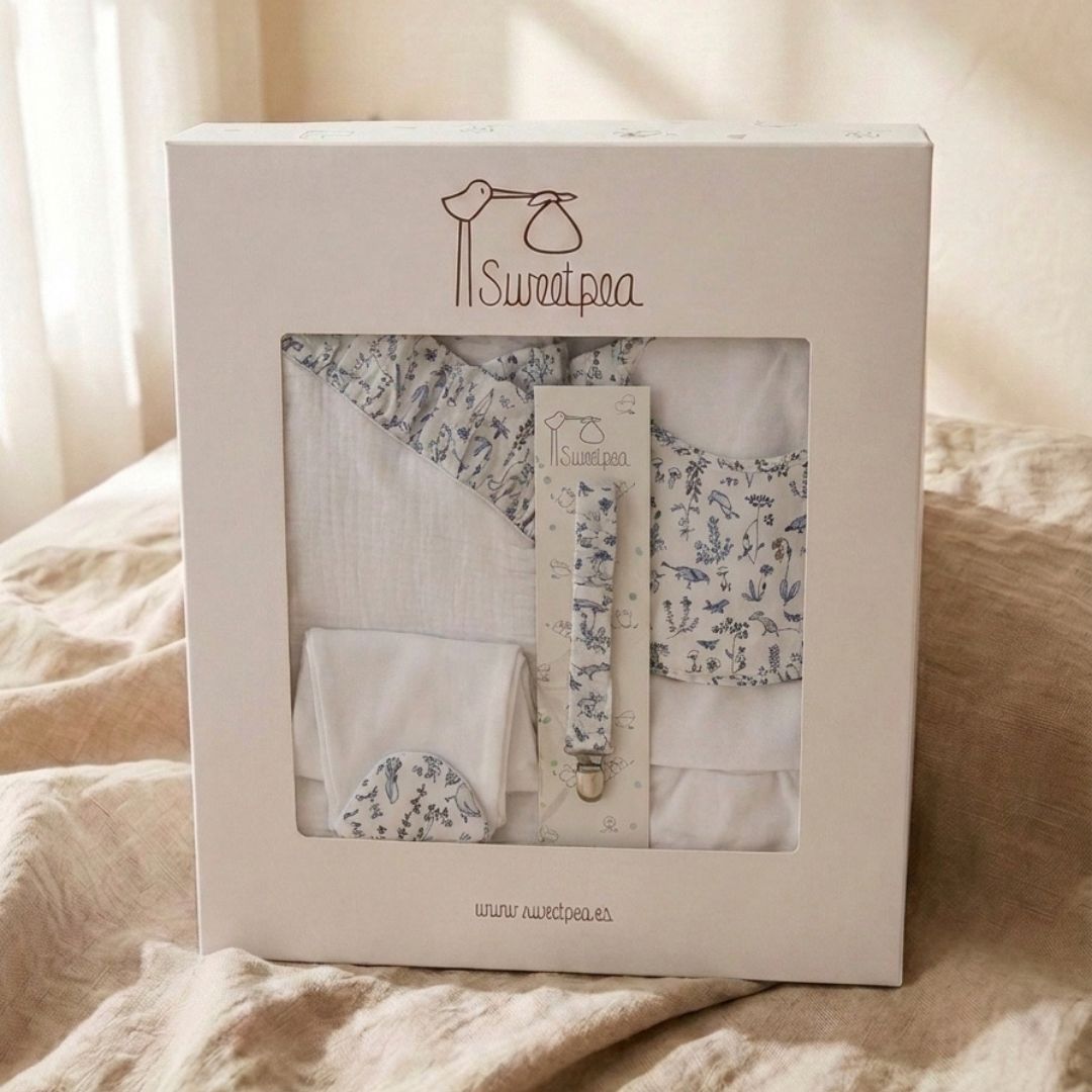Caja Primera Puesta Liberty Animales Azul