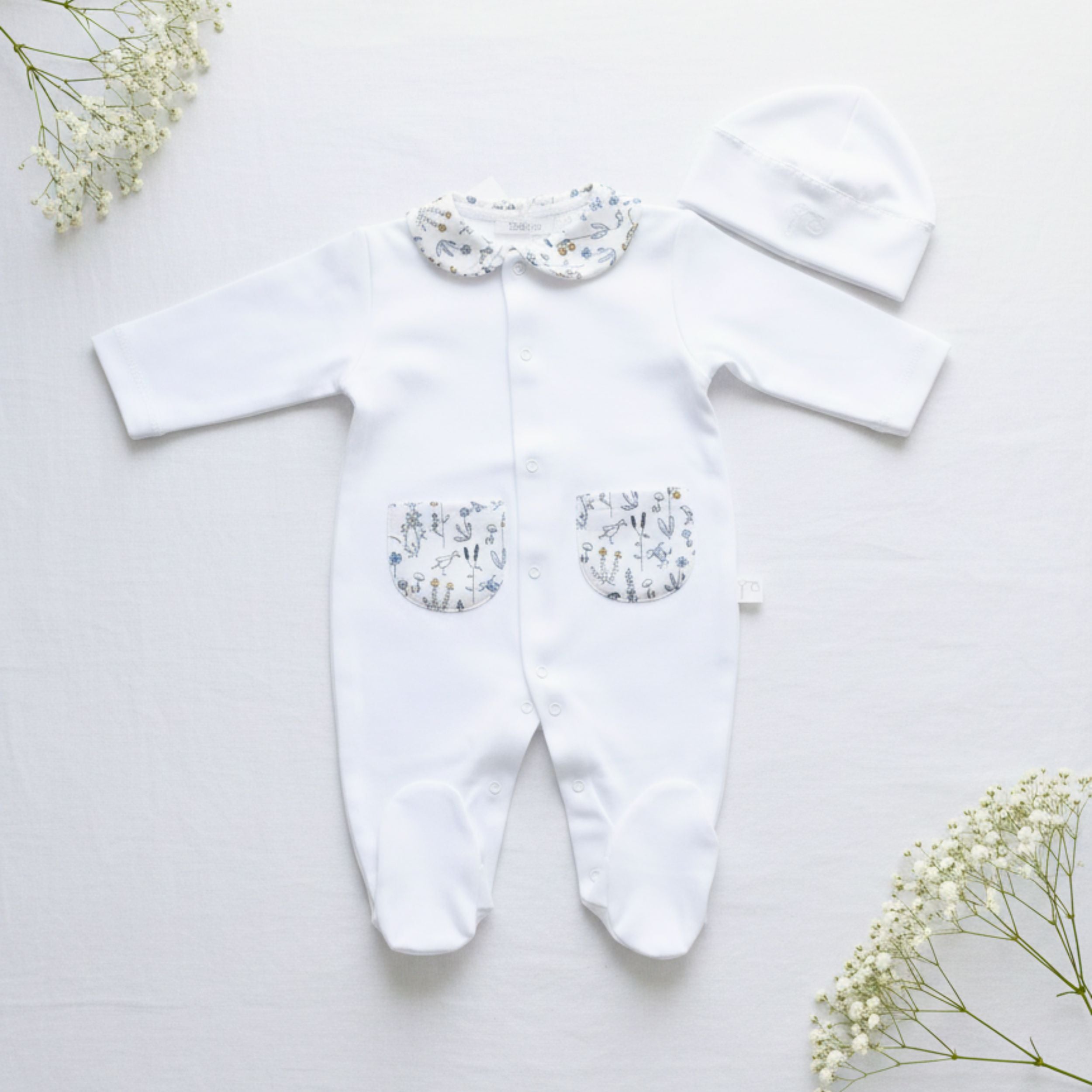 Pijamita Liberty Animales Azul