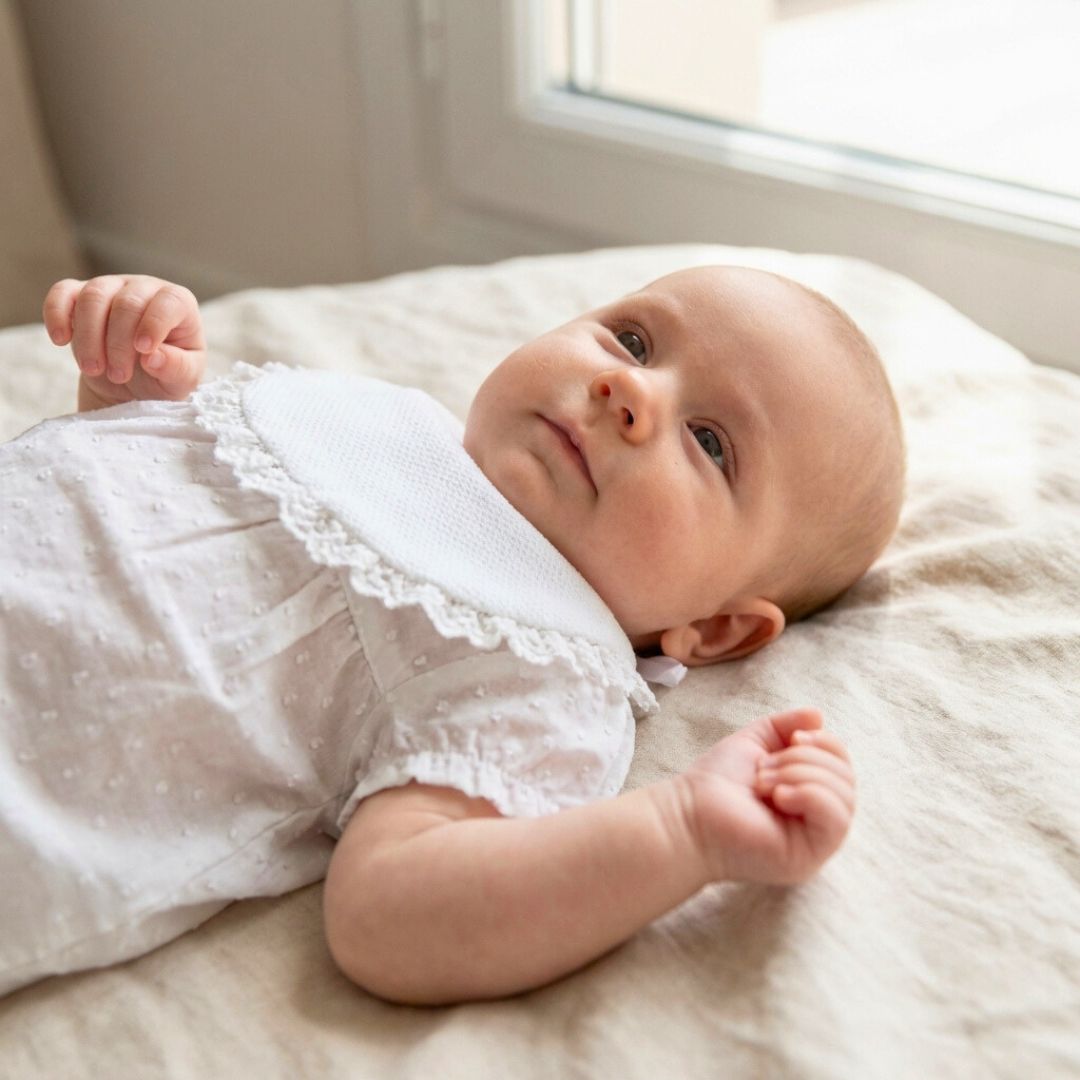 Babero de Piqué Blanco