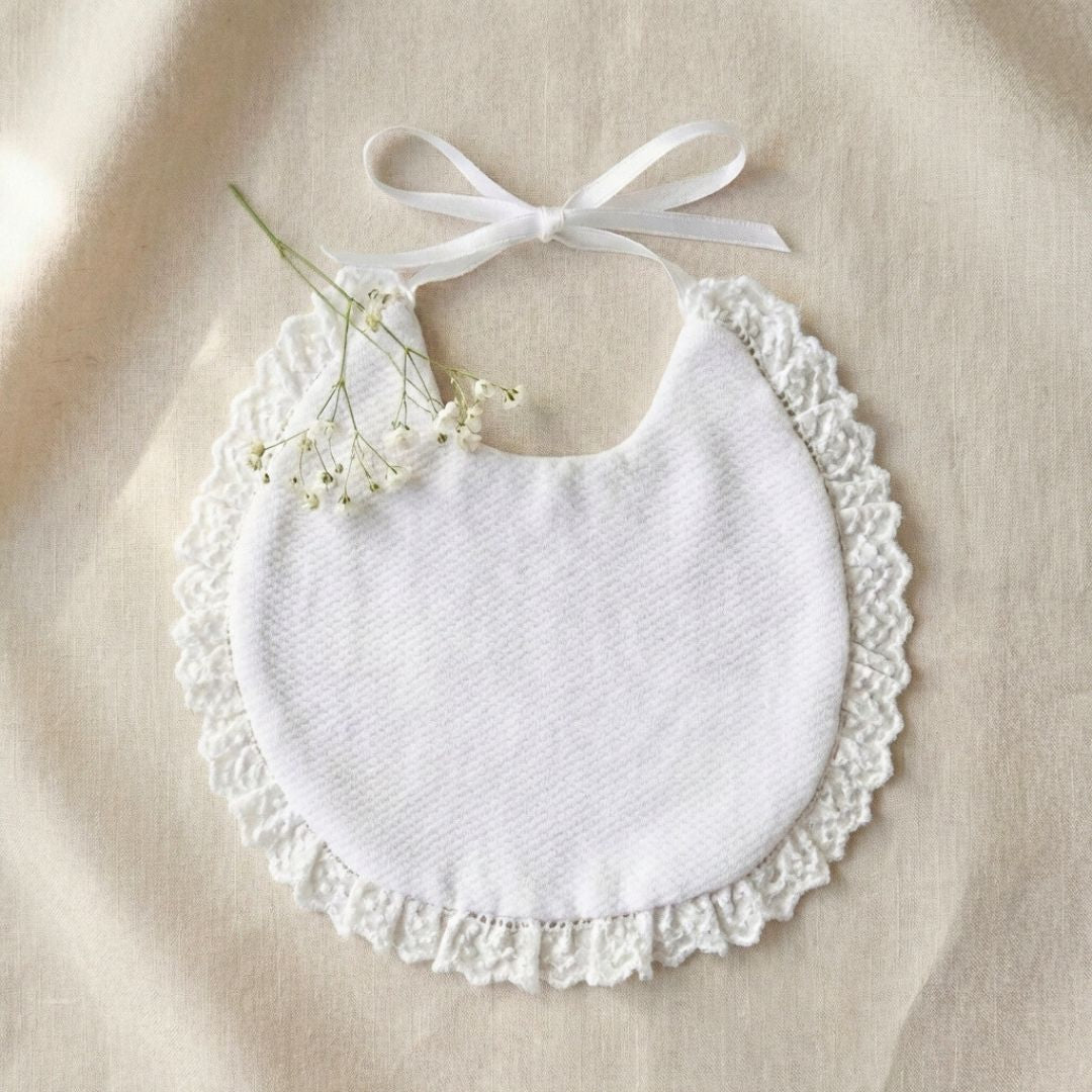 Babero de Piqué Blanco