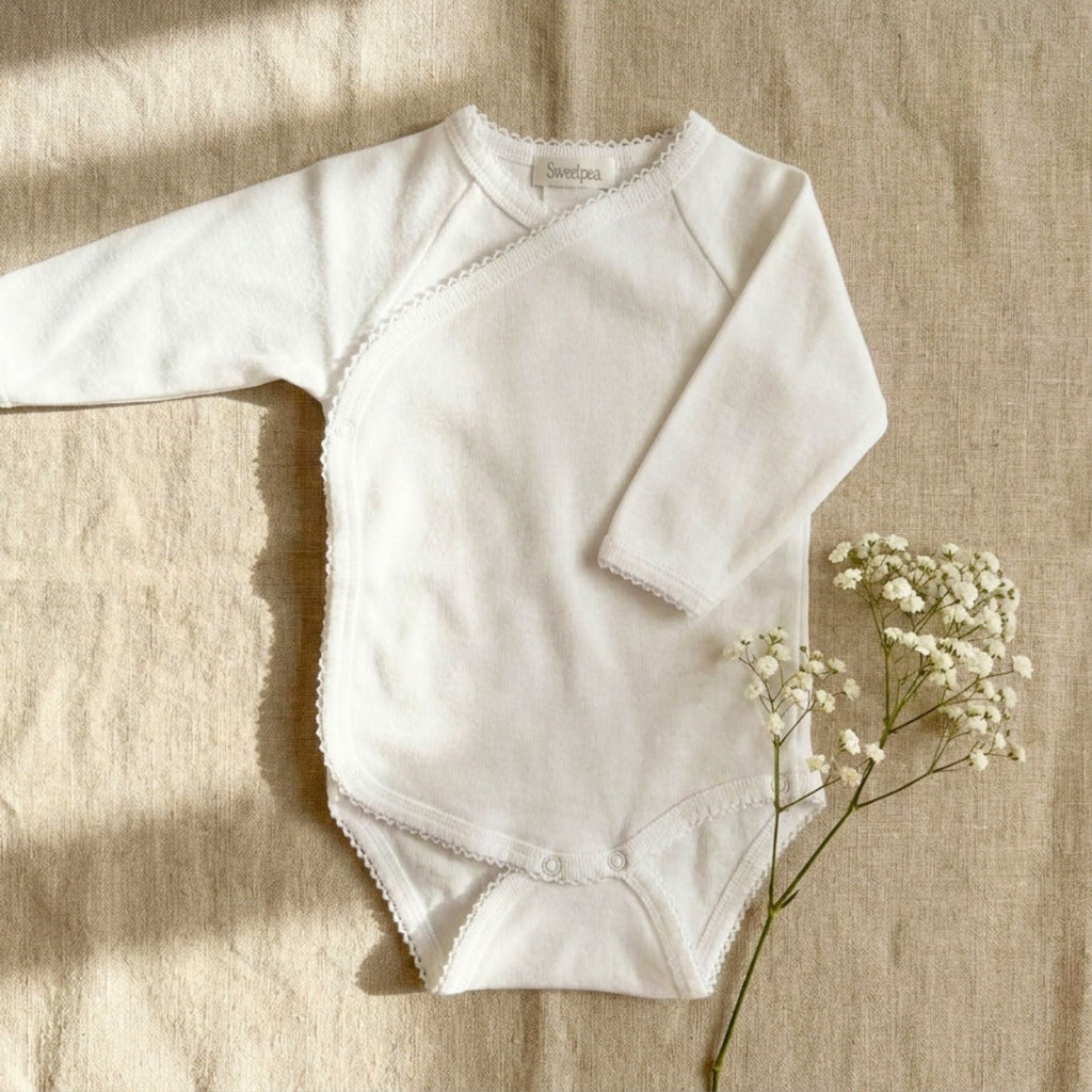 Body cruzado algodón blanco