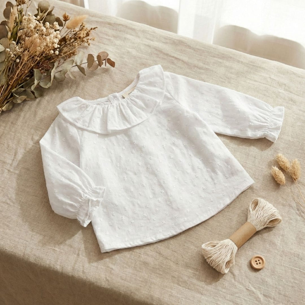 Camisita Plumeti Blanca