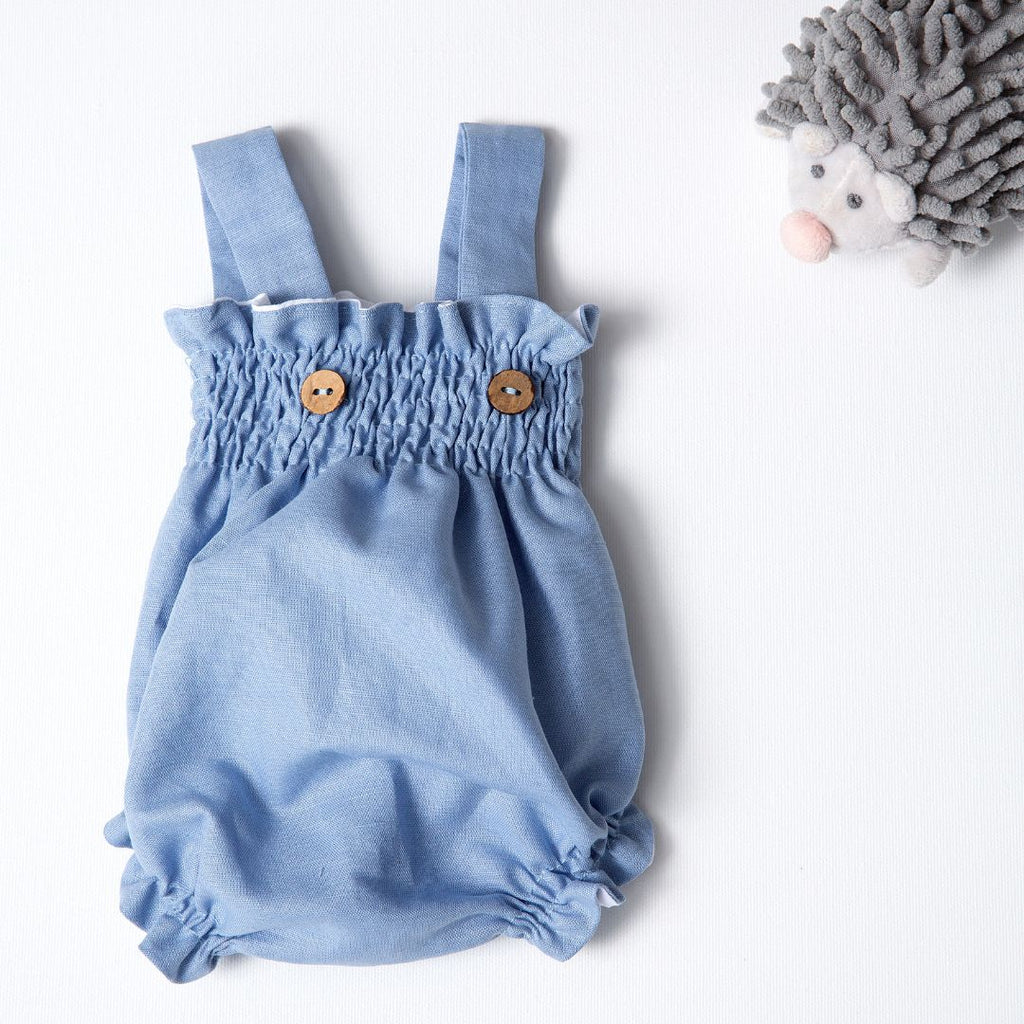 High-waisted linen culottes