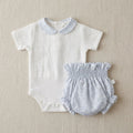 Conjunto Campari Azul camisita-body y culotte