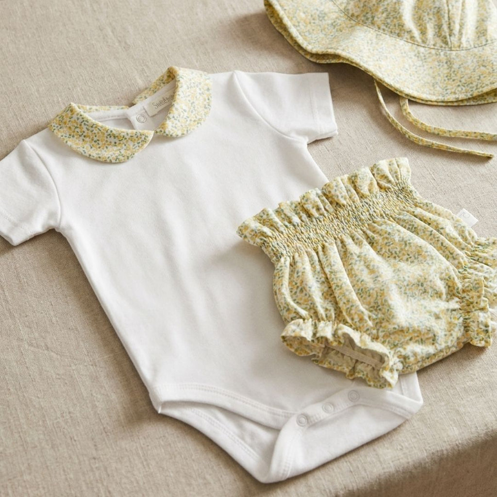 Conjunto Campari Amarillo body y culotte