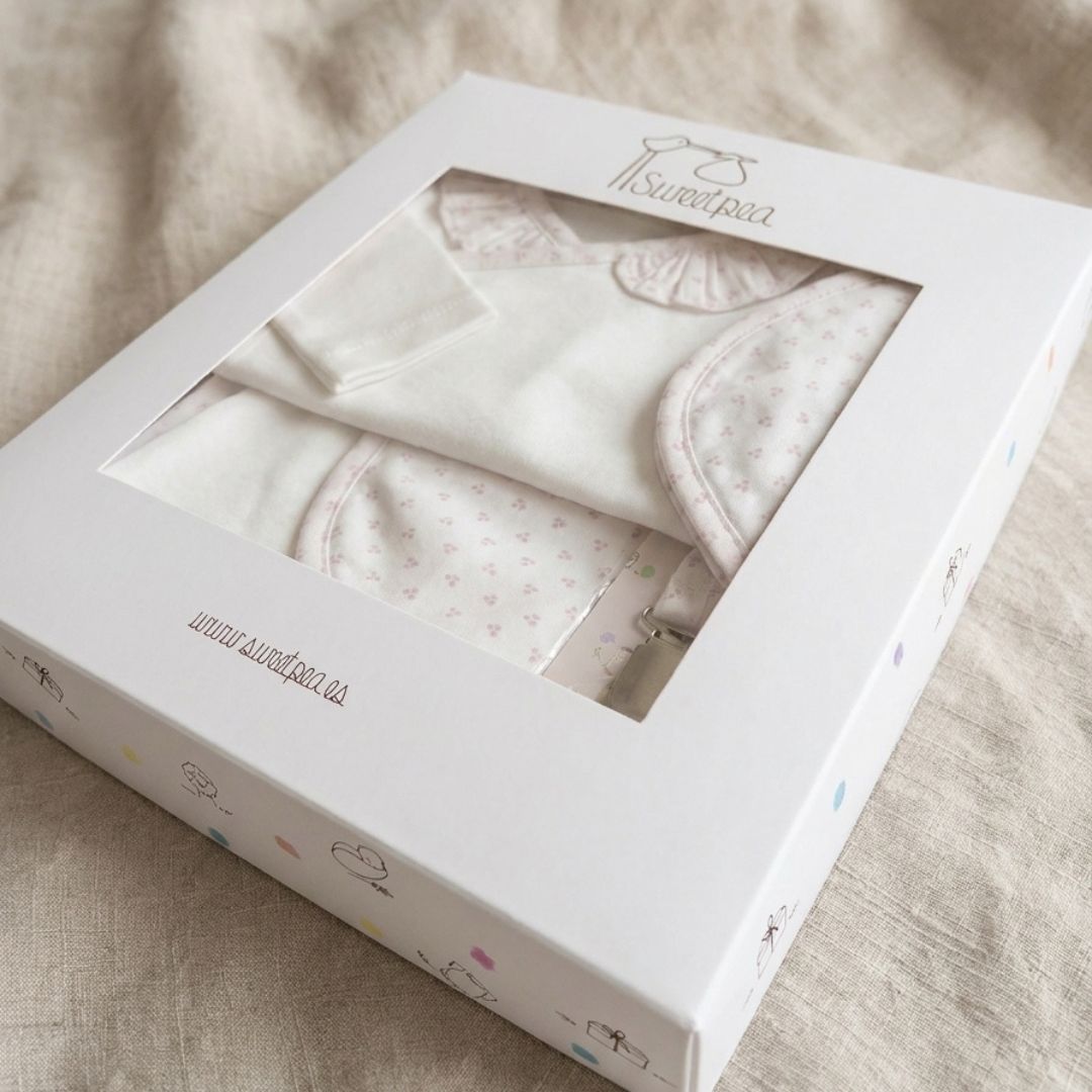 Caja Primera Puesta Huellas Rosa